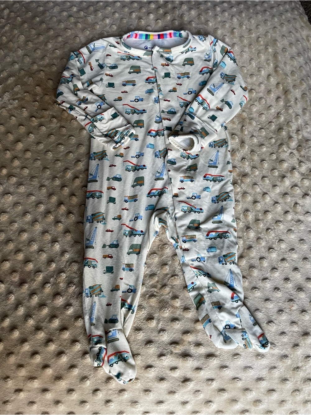 Magnetic me bamboo car print footie pajamas